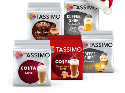 Tassimo Holidays Variety Bundle Gift Box Coffee Capsules T-Discs Pods 40 Cups