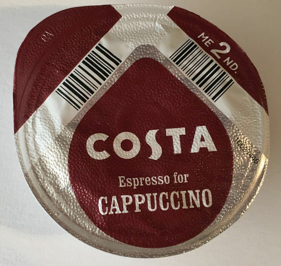 80 x Tassimo Costa Espresso for Cappuccino Coffee T-discs (Sold Loose) Expresso