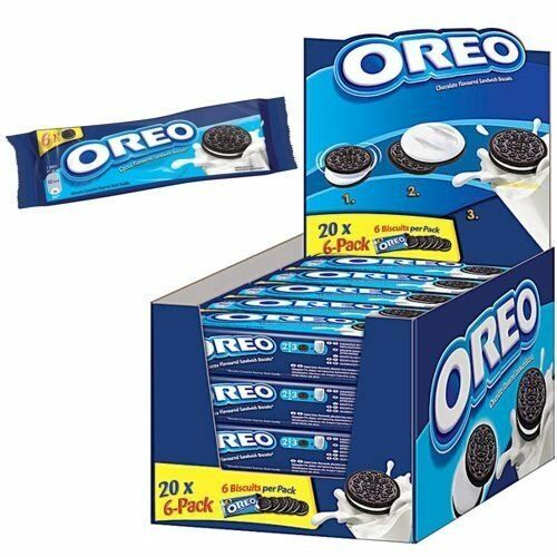 Oreo Original Biscuits 20 Packs 6 Per Pack - New Stock