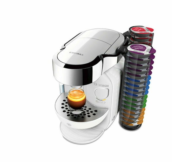 Bosch Tassimo Caddy TAS7004GB Hot Drinks / Multi-Beverage Coffee Machine - White
