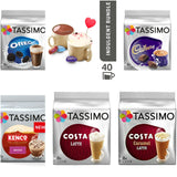 Tassimo Indulgent Bundle Cadbury Milka Mocha Latte Caramel Variety Pack 40 Cups