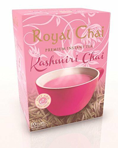 Royal Chai Instant Tea Powder Sachets  Kashmiri Pink (Green) PISTACHIOS  Flavour