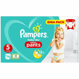 Pampers Baby Dry Nappy Pants Diaper Taped Stretchy Nappies Size 4 5 6 Giga Pack
