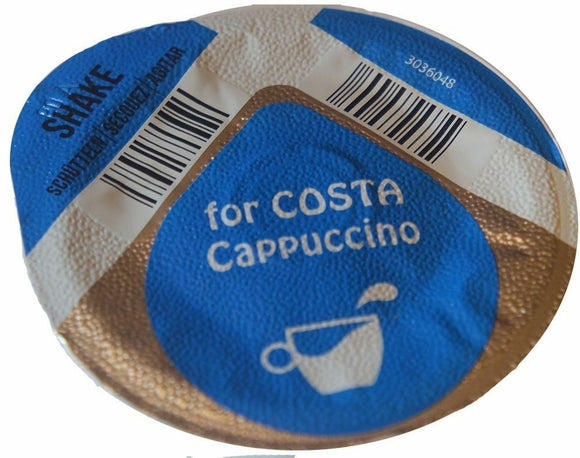 Tassimo Costa Cappuccino Milk Creamer Pods Only 8 16 24 32 40 (NO COFFEE DISCS)