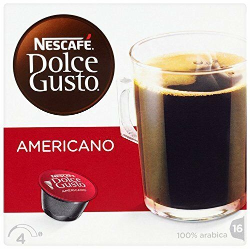 Nescafe Dolce Gusto AmericanoTea Coffe Hot Drinks 16 x3 48 Pods Capsuls Servings