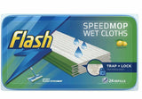 2 Packs Flash Speedmop WET CLOTHS - 48 Refills Lemon - Speed Mop Refill