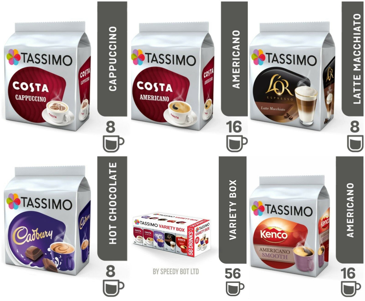 Tassimo Costa Tassimo Low Calorie Drinks Chocolate Drink Capsules