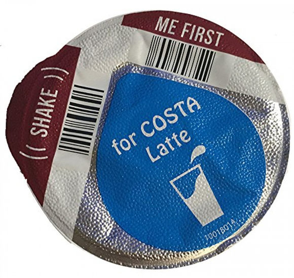 Tassimo Costa Latte 325ml Milk Creamer Pods Only 8 16 24 32 40 (NO COFFEE DISCS)