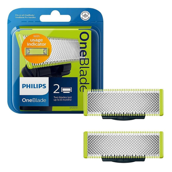 Philips OneBlade Replacement Blade - 2 Pack - QP220/50 for QP2520 QP2530 QP6510