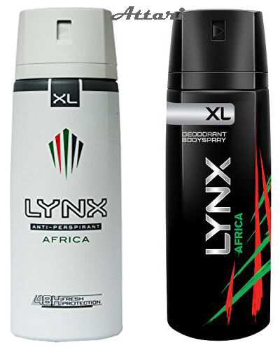 Lynx Africa XL Anti-Perspirant Deodorant Aerosol Mens BodySpray 200ml 1 3 6 Pack