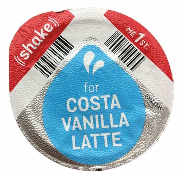 Tassimo Costa/Jacobs Vanilla Latte Milk Creamer Pods 6 12 18 24 30 (NO COFFEE DISCS)
