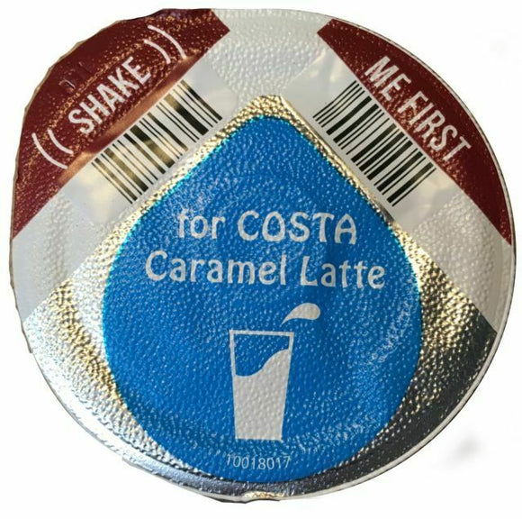 Tassimo Costa/LOR Caramel Latte Milk Creamer Pods 8 16 24 32 40 (NO COFFEE DISCS