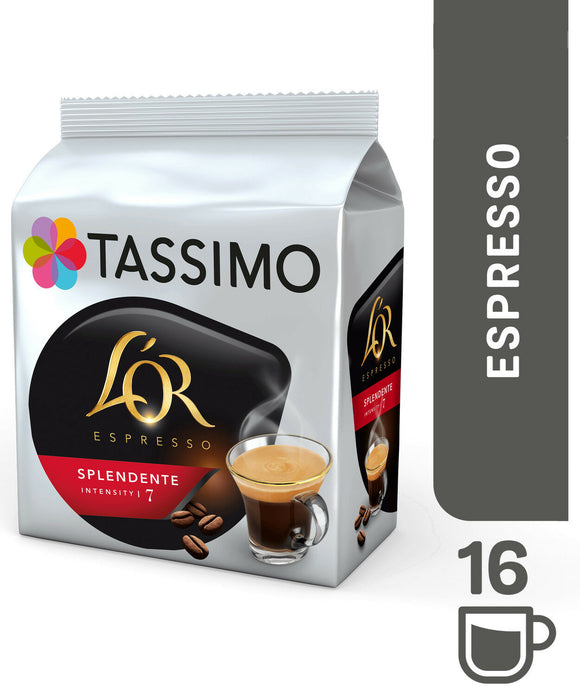 Tassimo L'OR Espresso Splendente Intensity 7 T Discs Pods 16 32 48 64 80 Drinks