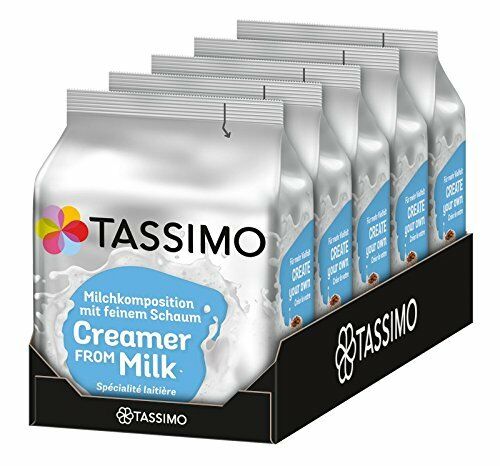 Tassimo Milk Creamer 16 T Discs Pods Pack of 5 (80 Discs in Total) 150ml