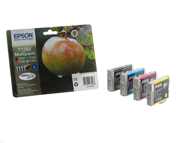 Epson T1295 (T1291 T1292 T1293 T1294) Apple Original Genuine Ink Cartridges