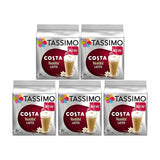 Tassimo Coffee Hot Chocolate Tea Latte Milk Espresso Kenco Costa L'OR 5 Pack Pod