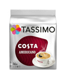 TASSIMO Costa Americano Packs of 16 32 48 64 80 160 Drinks