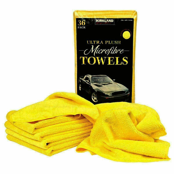 Kirkland Eurow Microfibre Ultra Plush 40 x 40cm Microfiber Cloth, Car Towels