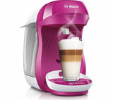 Bosch TASSIMO Happy TAS1001GB Coffee Machine Purple & White