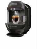 Bosch Tassimo HAPPY Coffee Machine Black + Cadbury Cappuccino Americano Latte