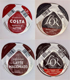 Tassimo Costa/L'OR Latte COFFEE DISCS Pods Only 8 16 24 32 40 (NO Milk Creamer )