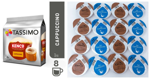 Tassimo T Discs Kenco Cappuccino Coffee Pods 8 Cups Drinks  Sold Loose
