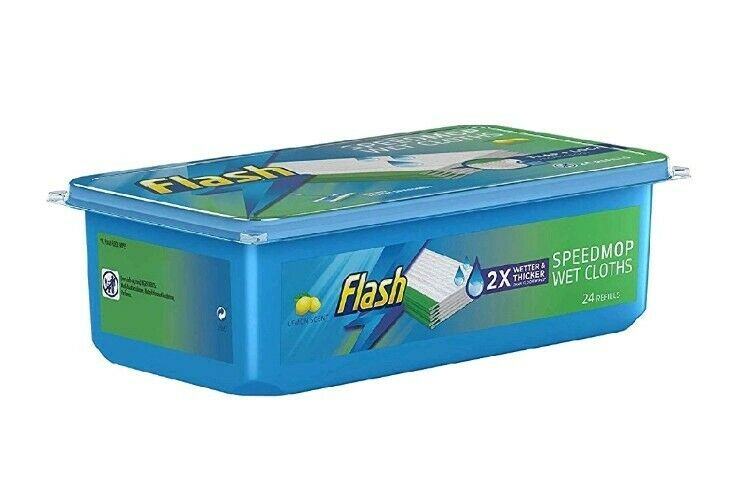 Flash Speedmop Hygienic WET CLOTHS Refills Lemon 24 per Pack