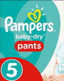 Pampers Baby Dry Nappy Pants Diaper Taped Stretchy Nappies Size 4 5 6 Giga Pack