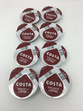 Tassimo Costa Strong Latte Coffee with Cappuccino Milk Pods 16 FFP (Double Shot)
