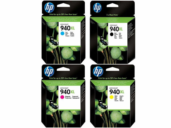 GENUINE ORIGINAL HP 940XL Ink Cartridges Black Cyan Magenta Yellow PRO 8000 8500