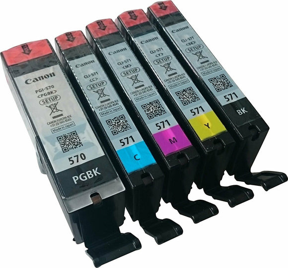 Genuine Original Canon 570 571 Setup Ink Cartridges MG5750 MG7750 Pixma Printers