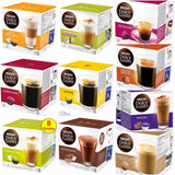 BEST SELLING NESCAFE DOLCE GUSTO COFFEE CAPSULES PODS 10 FLAVOURS 8-16 P/PACK