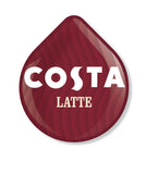 40 TASSIMO COSTA LARGE XL LATTE COFFEE T DISCS  XL LARGE CUP SIZE PODS - 5 Packs