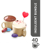 Tassimo Indulgent Bundle Cadbury Milka Mocha Latte Caramel Variety Pack 40 Cups