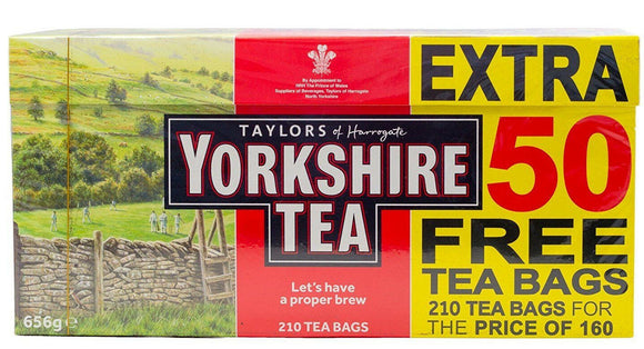 Taylors of Harrogate Yorkshire Tea 210 Tea Bags 656g Let's have a proper brew