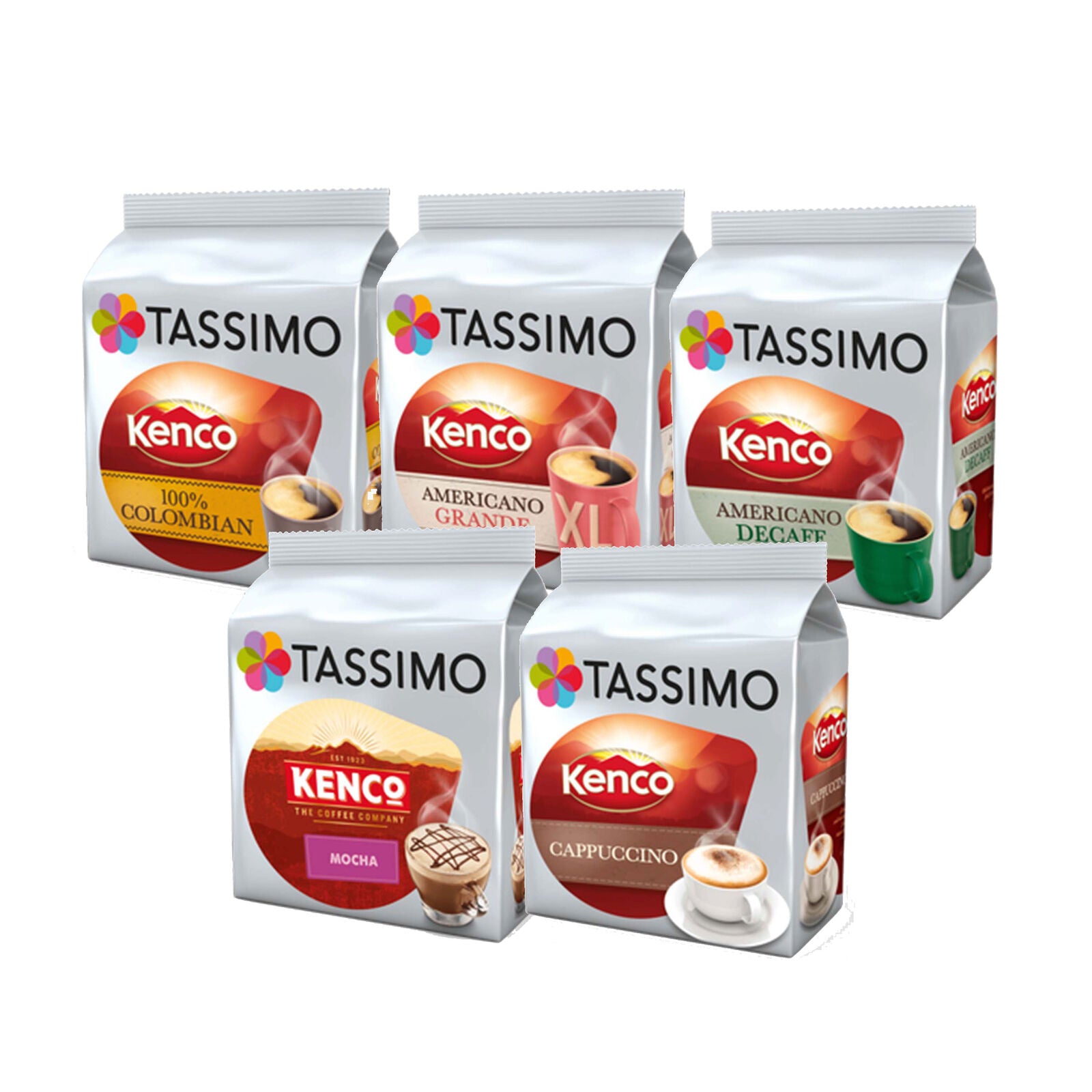 Tassimo Kenco Coffee Bundle Variety Box T Discs Pods 64 Drinks