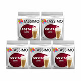 Tassimo Coffee Hot Chocolate Tea Latte Milk Espresso Kenco Costa L'OR 5 Pack Pod