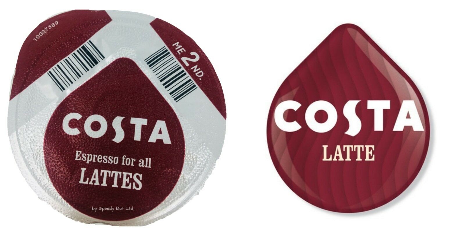 Tassimo Costa Latte Coffee Pods, 48 Drinks (96 Discs), Pack Of 6, Exp 12/2025 - View #2